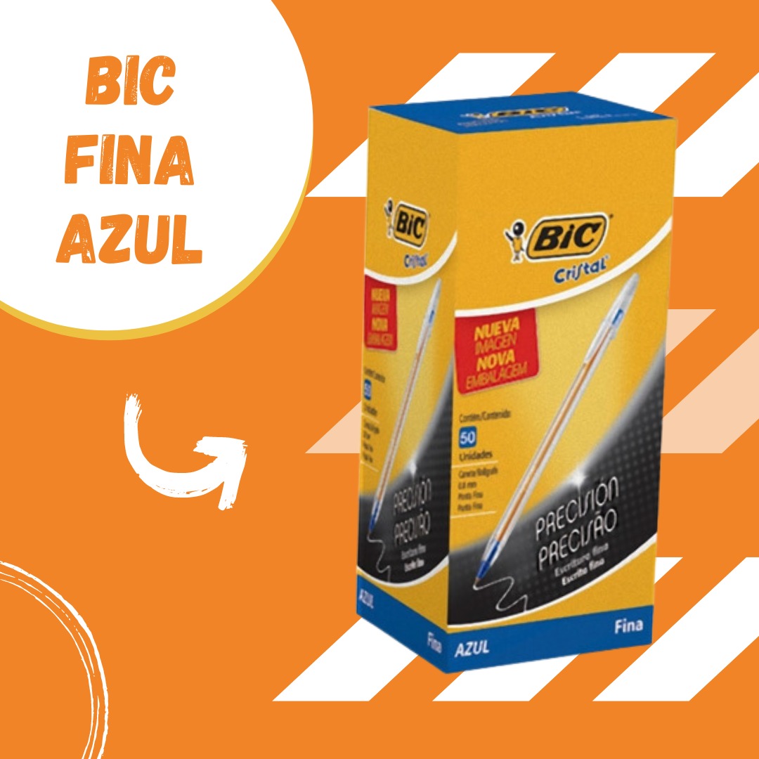 BOLIGRAFO BIC NARANJA CRISTAL FINO