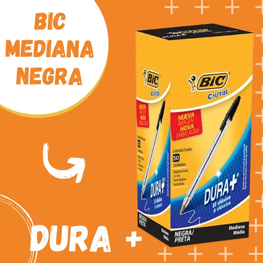 BOLIGRAFO BIC OPACO 1.0  NEGRO MEDIANO
