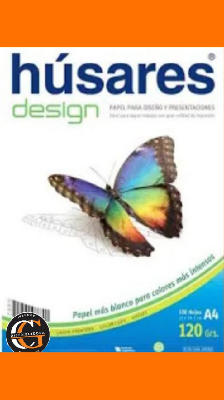 PAPEL  RESMA HUSARES A4 120GR X100H