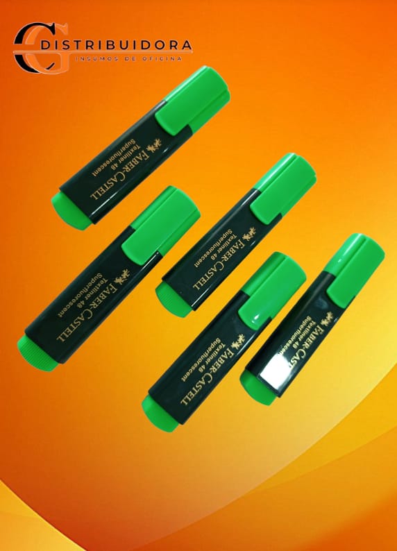 RESALTADOR FABER CASTELL ANCHO VERDE
