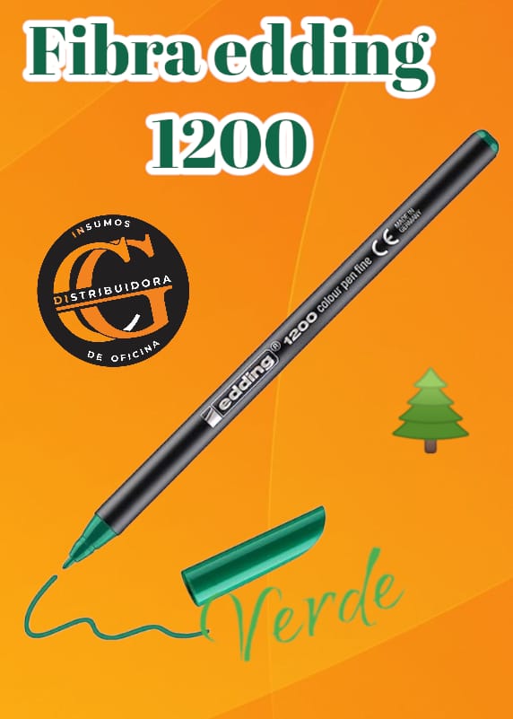 FIBRA EDDING 1200 AL  AGUA  VERDE