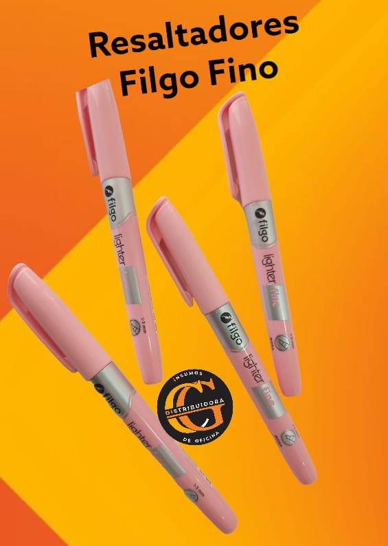 RESALTADOR FILGO FINO PASTEL ROSA
