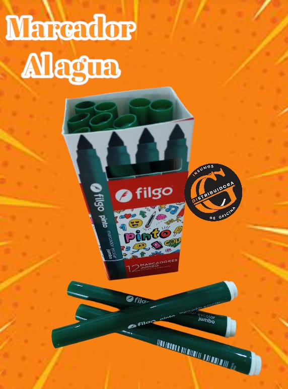MARCADOR AL AGUA FILGO P/ REDONDA VERDE
