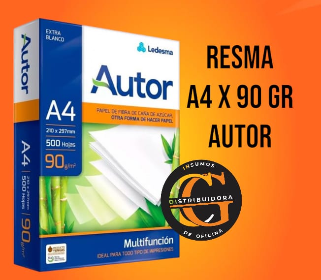 RESMA A4 AUTOR X 90 GRAMOS