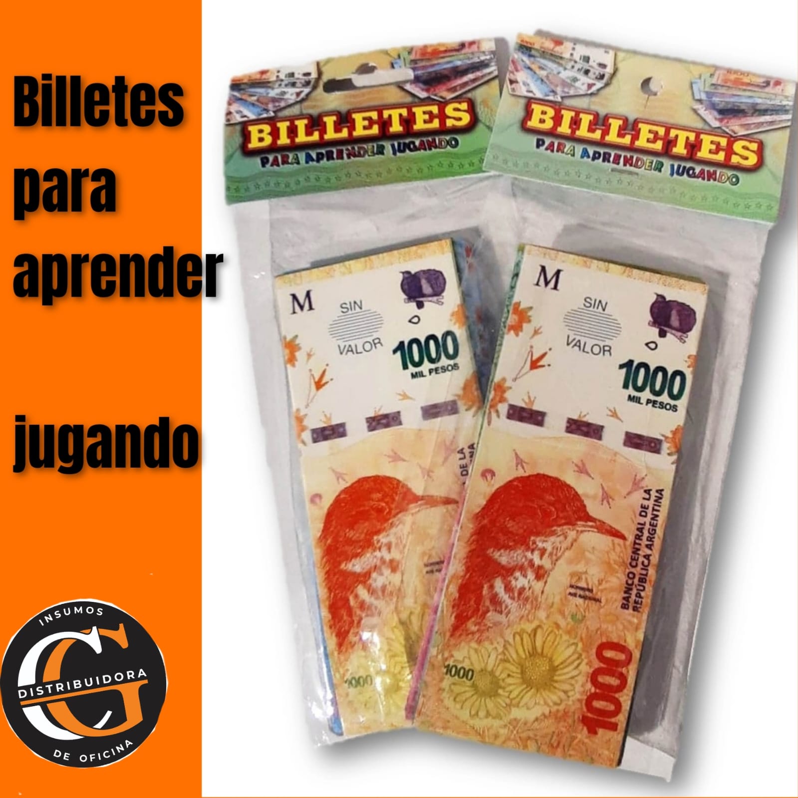 BILLETES PARA APRENDER JUGANDO
